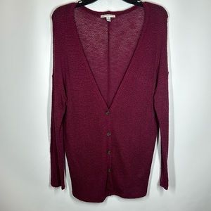 American Eagle | Women’s M Medium Maroon‎ Cardigan Light Knit